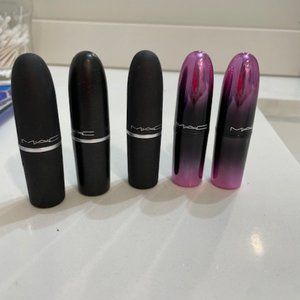 Bundle of 5 Mac lipsticks